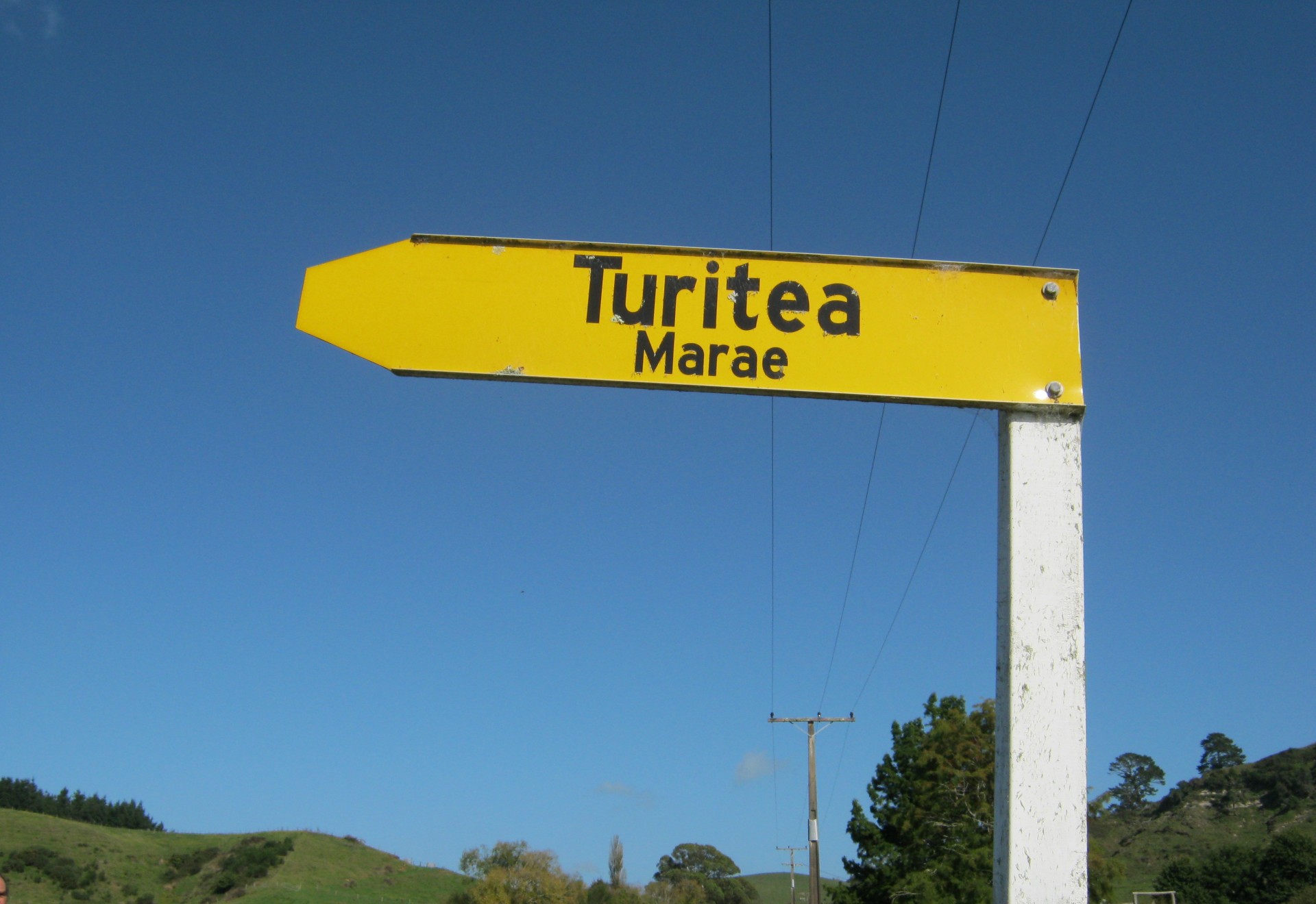 Turitea Marae Sign